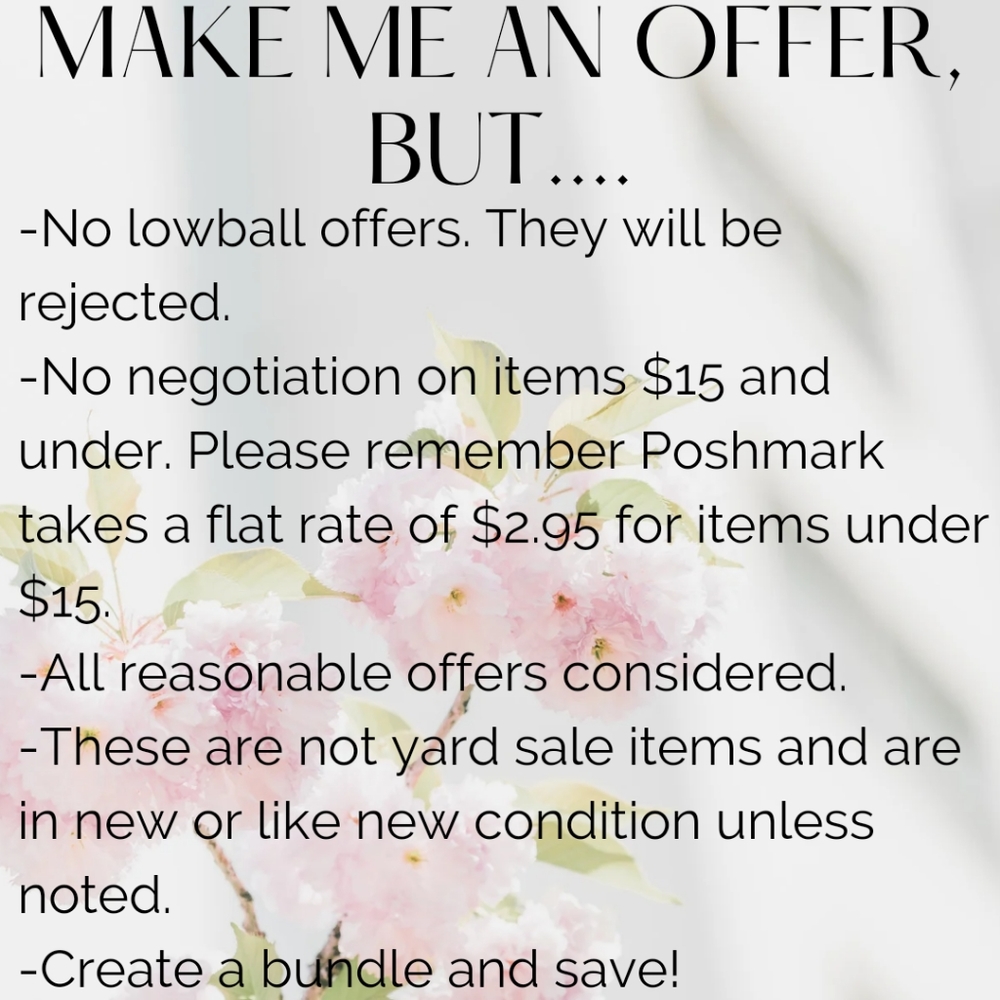 MAKE ME AN OFFER, BUT.....